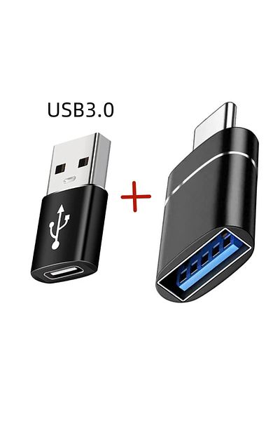 Choice E 2PCS USB 3.0 To Type C OTG Charger Adapter Connector Type-C to USB Male To Type-c Adapt Converter.