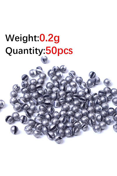 Choice 0.2 جرام G4 50 قطعة DNDYUJU 50 قطعة أوزان صيد السمك المنقسمة المستديرة...