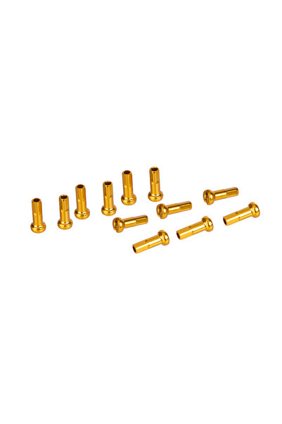 ZTTO Gold 100pcs 100PCS Bicycle Spoke Nipples 2.0*14mm High Strength Aluminum...