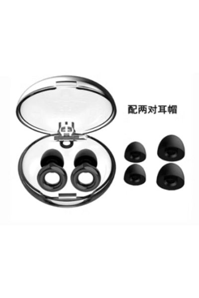 Choice blcak Silicone Earplugs for Swimming Sleep Noise Cancel Noise Reduction-Soundproof Reduce Disturbanc