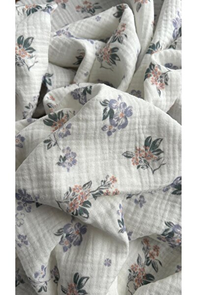 Doray Kumaş Çiçek Desenli Çift Kat Pamuk Müslin Kumaş Çeşitleri ve Fiyatları
