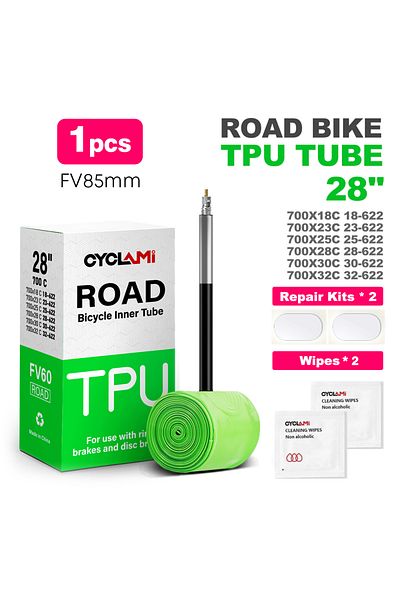 Choice 1pcs FV 85mm CYCLAMI TPU Material Ultralight Bike Inner Tube 700C 18 32 Road MTB Bicycle Tire 45 65