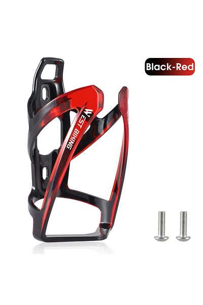 West Biking Black Red WEST BIKING Bicycle Water Bottle Cage Colorful Gradient Cycling Bottle Holder Ultralight M