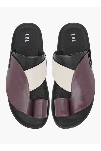 LBL by Shoexpress Panelled Slip-On Arabic Sandals