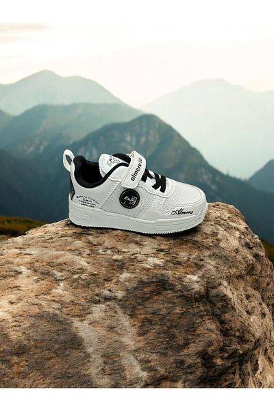 iskarpino Pantofi sport casual pentru copii, cu ochiuri de plasă, cu șireturi, cu velcro