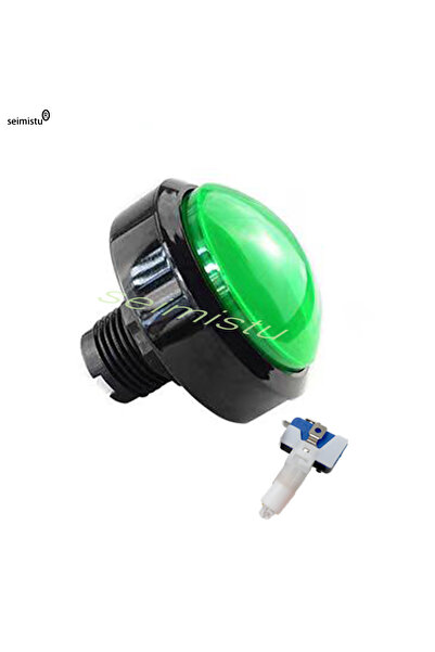 Choice 60mm green Arcade Button LED Light Lamp 60MM Big Round Arcade Video Game Player Push Button LED Illu