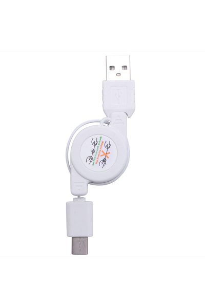 Choice كابل شحن سريع USB من النوع C أبيض اللون بطول 0.75 متر، مزود بنابض لشحن...