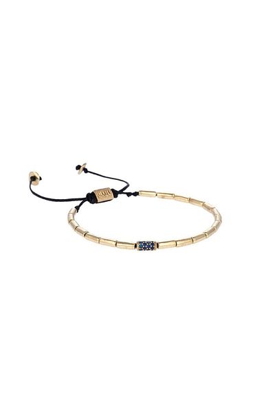 Juju Bronze Tube Bracelet With Stone Detail