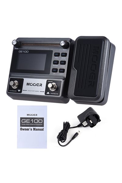 Choice UK Plug MOOER GE100 Guitar Multi-effects Processor Effect Pedal with Loop Record Tuning Tap Tempo Rh