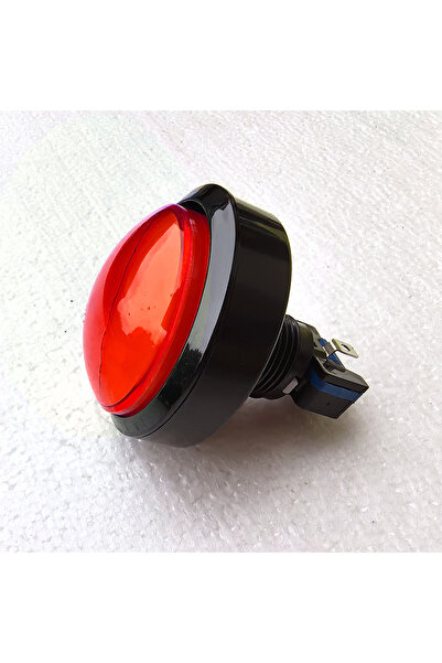 Choice مفتاح ضغط مضيء LED دائري محدب أحمر مقاس 60 مم يعمل بتيار مستمر 5 فولت/...