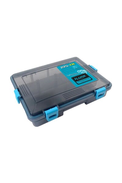 Choice صندوق أدوات صيد صغير أزرق اللون بسعة كبيرة ومقاوم للماء لتخزين الخطافا...