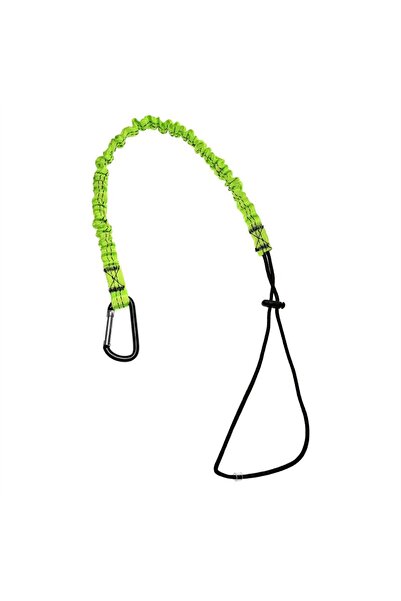 Choice حبل أمان مطاطي باللون الأخضر الفلوري مع خطاف كاربينر للتسلق والعمل ضد ...