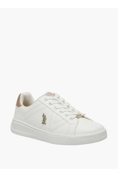 U.S. Polo Assn. U.S. Polo Assn Women's Logo Detail Lace-Up Sneakers