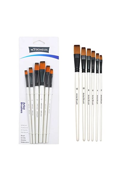 choice2 flat head 6pcs Artist Paint Brushes Set Artist Paintbrushes For Acryl...