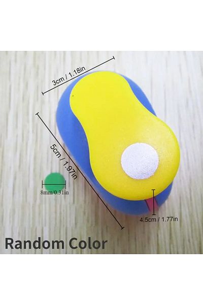 Choice 1 8MM -Color Random 8/16/25/38/50mm Random Color Circle Punch DIY Embossing Punches Scrapbooking Mac