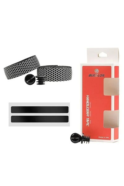 BUCKLOS White Road Bike Tapes Silicone Bike Handlebar Cover Soft Anti-slip Bike Handlebar Tapes Band