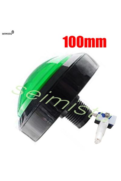 Choice 100mm Green 100mm Light Big Push Button Illuminated Led Answerer Switch Video Rhythm Of Music Game V