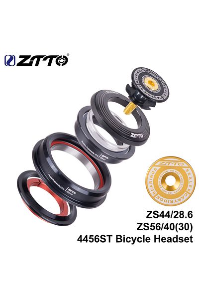 ZTTO 4456ST Gold ZTTO 4456ST MTB Bike Road Bicycle Headset 44mm 56mm CNC 1 1/8"-1 1/2" 1.5 Tapered 28.6 S