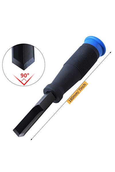 Choice Type A Corner Chisel CR-V 90° Right Angle Cutting Edge with Thick Meta...