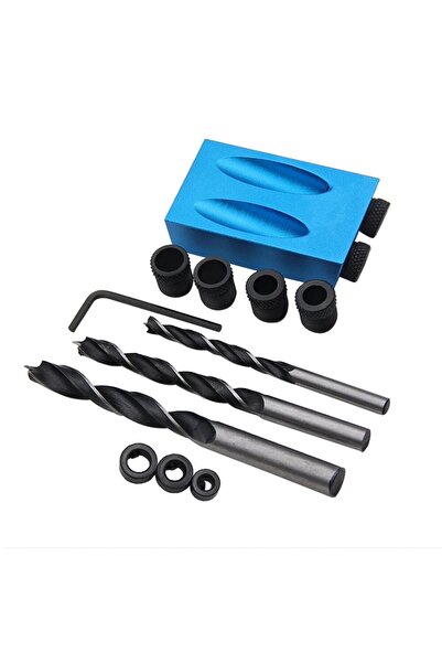 Choice1 14pc Locator set 14pc 15 ° Blue Woodworking Oblique Hole Lator 7pc Dr...