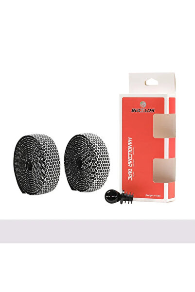 BUCKLOS أشرطة BUCKLOS البيضاء لدراجات الطرق وأغطية مقود الدراجات وأشرطة مقود ...