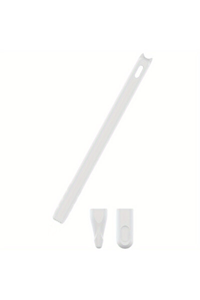 Choice جراب قلم سيليكون أبيض عالي الجودة بتصميم كرتوني، مناسب لقلم الجيل الثا...