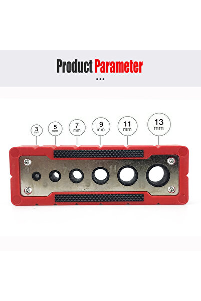 Choice 3-13mm Multifunctional Hole Puncher 2-12/3-13mm Drilling Guide Locator Suitable for Round Rod and Pl