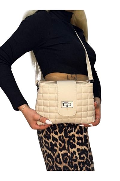RAHA CLUB Women's Two-Eye Zipper Lock Detailed Strap Adjustable Shoulder Bag