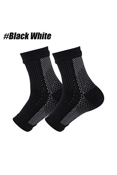 Choice زوج واحد من جوارب الاعتلال العصبي باللونين الأبيض والأسود S/M للنساء والرجال، جوارب ضغط مهدئة لآلام الاعتلال العصبي