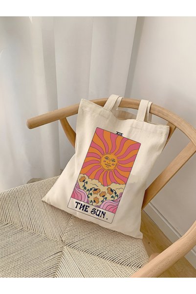Cemira Sun Beach Sun Designed Thick Canvas, Tote Bag, Pinterest Canvas Bag, Tote Bag