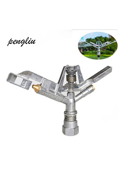 Choice 1pcs Selling 1"(DN25) Zinc Alloy Rotary Rocker Arm Rotary Metal Nozzle Watering Sprinkler For  Lawn
