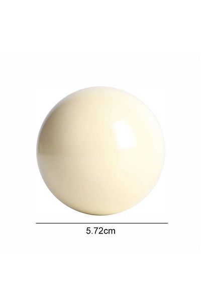 Ninth World 57.2mm white 1pc Billiard Cue Ball 52.5/57.2 Mm Standard Regular Black 8 Ball Snooker Training Repla