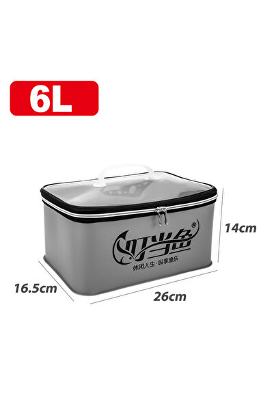 Choice حقيبة صيد متعددة الوظائف من مادة إي في إيه بسعة 6 لتر، دلو قابل للطي ل...