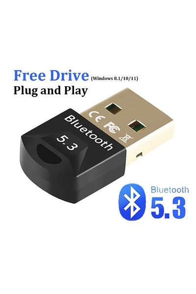 LISM 610 5.3 Bluetooth Adapter for Pc Usb Bluetooth 5.3 Dongle Bluetooth 5.0 Receiver for Speaker Mouse K