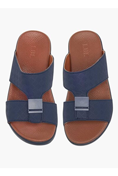 LBL by Shoexpress Textured Slip-On Arabic Sandals with Accent Detail