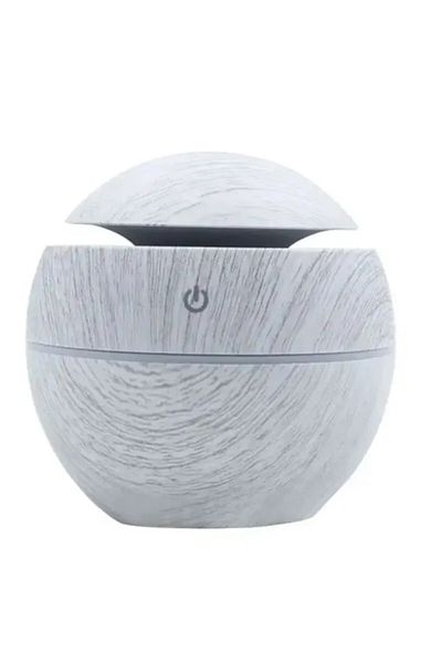 Choice White USB Ultrasonic Cool Mist Sprayer Essential Oil Fragrance Mini Home Wood Grain Air Humidifier E