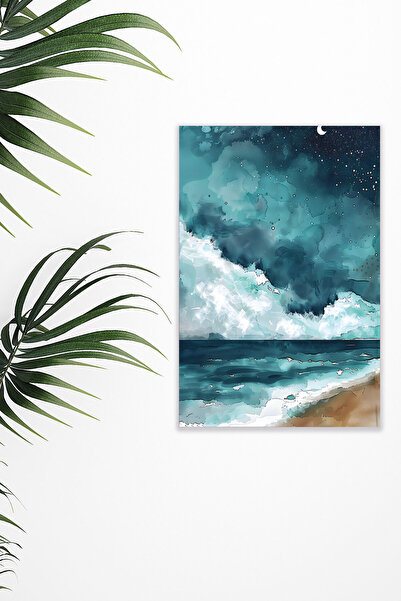 qoeuyl boutique Ελαιοχρωματισμός με ρετρό θέμα τοπίου Νο: 5 18x27 MDF Ξύλινη ...