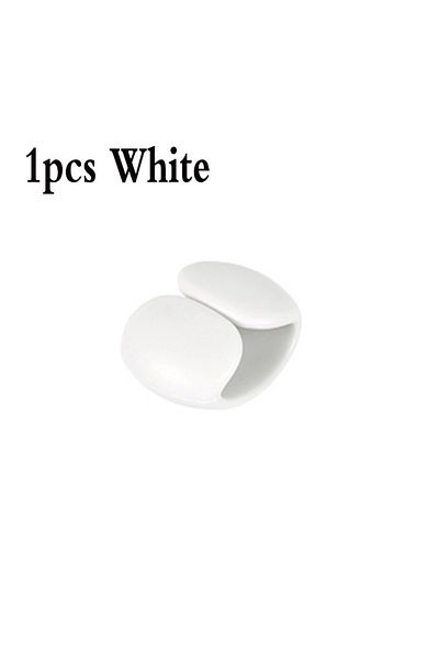Choice 1 Pcs White Cable Winder Cable Organizer Clips Mouse Wire Headphone Holder Usb Charger Holder Desk T