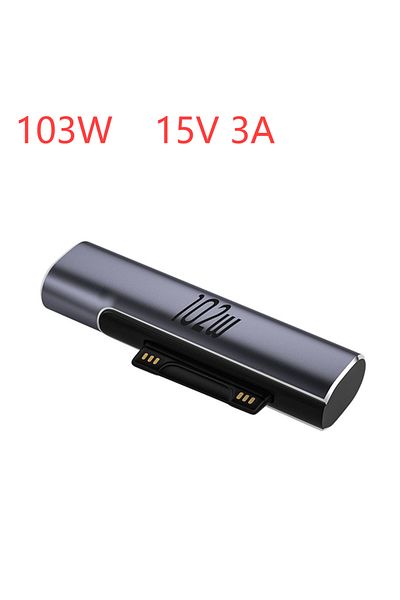 Choice محول قابس شحن سريع 102 واط 102 واط 6.8 أمبير PD لجهاز Microsoft Surface Pro X 8 7 6 5 4 3 Go Book USB C