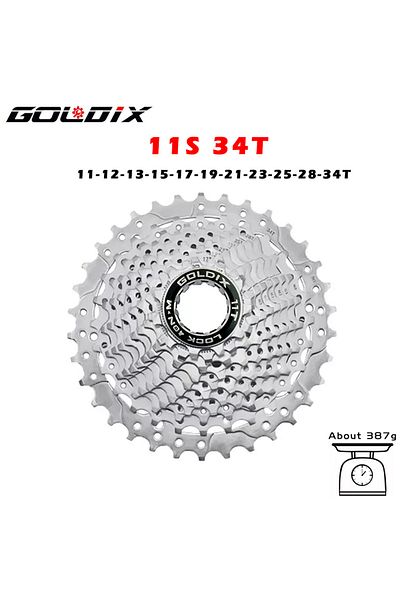 Choice دراجة طريق GOLDIX فضية مقاس 11S و11-34T وسرعة 8 و9 و10 و11 وسرعة 11-25T/28T/32T/34T/36T
