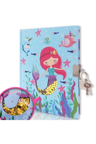 Choice B6 green Diary with Lock and Keys, 160 Pages Journal Secret Cute Notebook for Little Kids