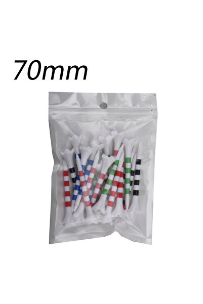 Choice 70 مم لون عشوائي جديد 20 قطعة / حقيبة من أعمدة الجولف البلاستيكية مع م...