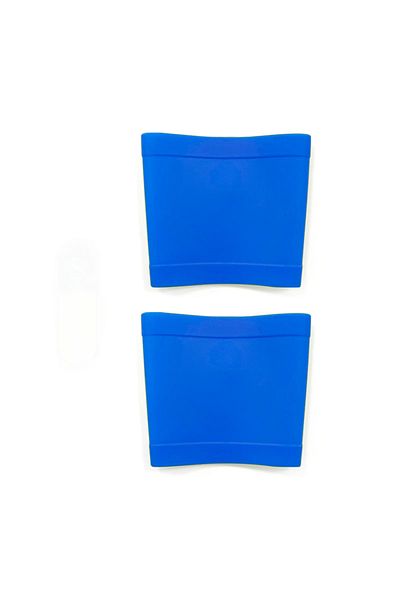 Choice M Blue New Silicone Shin Guard Stay Grip Tapes For Football Rugby Leg Bands Shin Protector Silicone