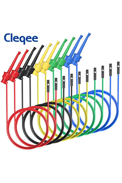 Choice Female to Hook Wire Cleqee 10pcs Test Hook Clip to Dupont Male/Female ...