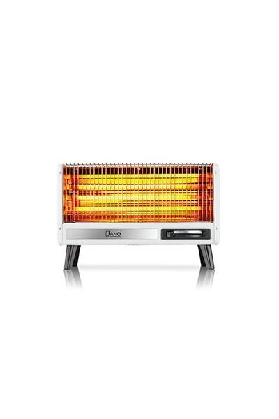 JANO 2400w Electric Heater With 4 Quartz Heating Elements, White Jn07003 2 Years Warranty
