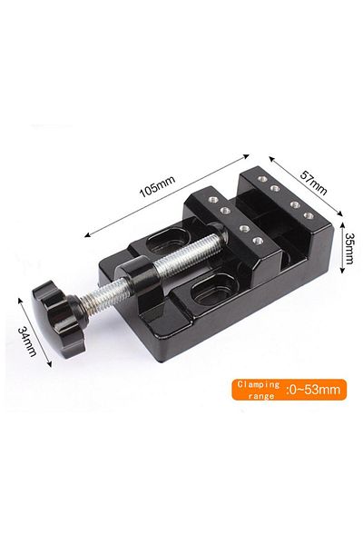 Choice 2pcs Type A Mytec 57mm Mini Table Vise Pliers Universal Table Bench Clamp Vise Jaw Carving Drill Pre