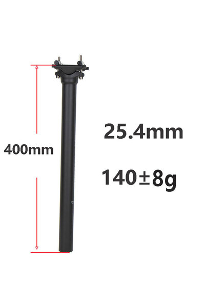 Choice عمود مقعد ELITA ONE فائق الخفة مصنوع من ألياف الكربون، مقاس 25.4 × 400...