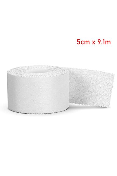 Choice شريط لاصق للملاكمة من القطن الأبيض المقاوم للماء 5 سم × 9.1 متر 2.5/3....