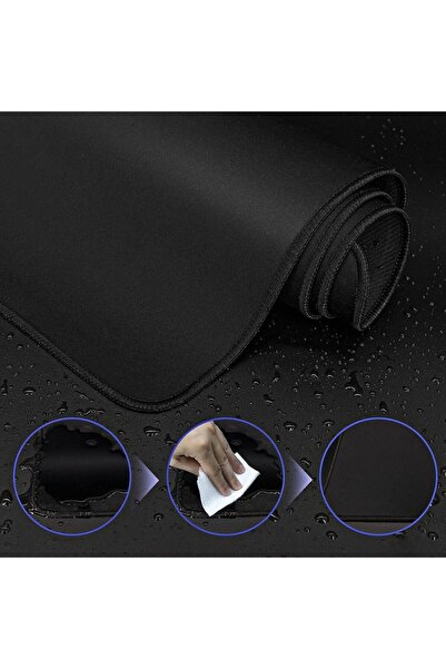 Choice لوحة ماوس سوداء مقاس XXL 70 × 30 سم، لوحة ماوس كبيرة للألعاب، لوحة ماوس كبيرة، سجادة ماوس للكمبيوتر الشخصي، حصيرة مكتب