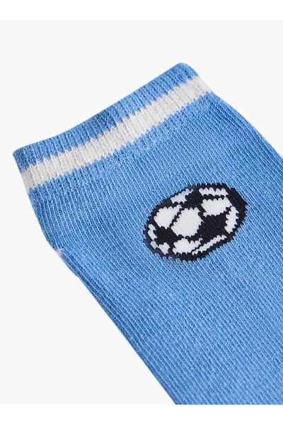 LBL by Shoexpress Football Print Ankle Length Socks - Set of 5